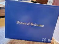 img 1 attached to Maroon Leatherette Padded Diploma Cover - GraduatePro 8.5X11 Certificate Holder review by Julie Phillips