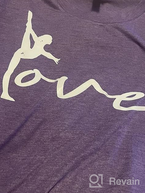 img 1 attached to Gymnastics Tee Shirt - 🤸 Love Gymnastics Design for Teen Girl Gymnasts review by Derrick Kadam