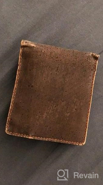 img 1 attached to Boshiho RFID Blocking Vegan Cork Wallet, Slim Bifold Coin Purse Eco Friendly Men And Women Gift (Dark Brown) review by Curtis Sherman