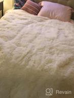 img 1 attached to 🛏️ LIFEREVO Luxury Shaggy Plush Duvet Cover - Ombre Khaki, Twin: Ultra Soft Crystal Velvet Mink, Hidden Zipper Closure review by Gary Morris