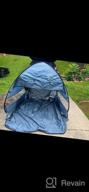 img 1 attached to FRUITEAM 3-4 Person Pop Up Beach Tent Sun Shelter With UV Protection For Camping, Outdoor Activities And Beach, Blue review by Sherman Lancaster