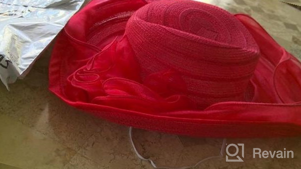 img 1 attached to Stunning Wide Brim Kentucky Derby Church Hat For Women - Perfect For Bridal Tea Parties And Weddings, In Yellow Fascinator Style review by Carlos Block