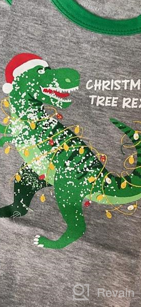 img 1 attached to 🎄 Christmas Tree Rex Dinosaur T-Shirt for Boys - an Adorable and One-of-a-Kind review by Maurice Jimenez