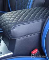 img 1 attached to Toyota 4Runner Console Armrest Cover - Premium PU Leather Cushion Protector | Compatible With 2010-2023 Models | Black | JKCOVER Truck Accessories review by Jesse Jewett