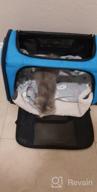 img 1 attached to Travel In Style: Collapsible Blue Cat Carrier For Small To Medium Pets - Airline Approved review by Matt Wigfall