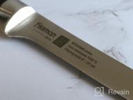 img 1 attached to Ergonomic Santoku Knife 7In KITAKAMI X50CrMoV15 Steel - Non-Slip Handle Multipurpose Stainless Steel FISSMAN Series review by Jamie Lundgren