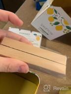 img 1 attached to Organize Recipes In Style With Lemon Recipe Box - 60 Cards, 15 Dividers & Wooden Holder! review by Dev Gotoda