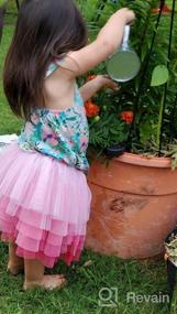 img 5 attached to Rainbow Flower Tulle Skirt For Toddler Girls: DXTON'S Stylish Tutu Clothes