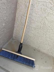 img 7 attached to SWOPT 18” Premium Rough Surface Push Broom Head — Outdoor Push Broom For Driveways, Sidewalks, Patios — Cleaning Head Interchangeable With All SWOPT Cleaning Products For Efficient Cleaning & Storage