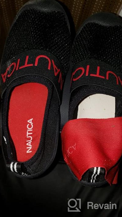 img 1 attached to Nautica Protective Closed Toe Sandal Solid Black 11 Boys' Shoes in Sandals review by Larkeese Casiano