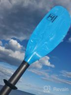 img 1 attached to 🚣 OCEANBROAD 98 Inch / 250CM Carbon Shaft Fishing Kayak Paddle: Ultimate Kayaking Oar with Paddle Leash review by Christopher Rodriguez
