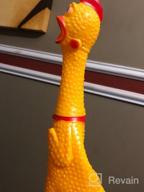картинка 1 прикреплена к отзыву Rubber Screaming Chicken Toy For Kids & Pets - Durable Squeaky Dog Chew Toy With Squawking Sound - Funny Novelty Gift Idea In Vibrant Colors And Wacky Design от Bill Dooley