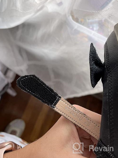 img 1 attached to Gorgeous CCBubble Genuine Leather Mary Jane Shoes: Perfect for Little Princesses' School Dress Attire! review by Kim Navarro