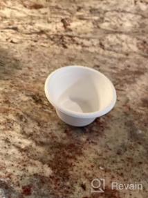img 6 attached to 200Pk CAMKYDE 2Oz Disposable Bagasse Fiber Souffle Cups - 100% Natural & Biodegradable Compostable Condiment Sample Tasting (White)
