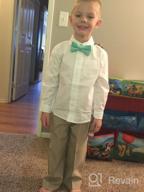 img 1 attached to 👔 Elevate Your Little Gentleman's Style with our Boys Kids Pre Tied Bowtie Easter Dress Up Bow Tie - Born to Love! review by Shah Jones