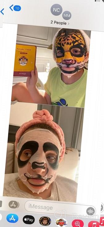 img 1 attached to At-Home Spa Facial: BIOAQUA Face Mask Sheet Variety Pack With Natural Serum For Radiant And Nourished Skin - Panda, Tiger, Sheep & Dog! review by Ricky Mills