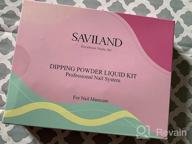 img 1 attached to 🎃 Saviland 39 Pcs Dip Powder Nail Kit - Halloween Series with Base & Top Coat - Ideal for French Nails Art, Manicure and DIY Salon - Perfect Gift for Women - 30 Unique Colors - Activator Brush Saver Included review by Jonathan Self