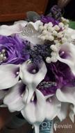 img 1 attached to 20Pcs Lifelike Artificial Calla Lily Flowers Purple For DIY Bridal Bouquet Centerpieces - Veryhome Home Decor (Purple White) review by Maurice Matlock