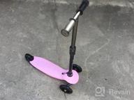 img 1 attached to 🛴 Kids 3-Wheel Scooter for Ages 3-5, LED Light Up Wheels, Adjustable Height, Lean to Steer, Extra Wide Deck, Rear Brake - Ideal for Boys and Girls review by David Lambert