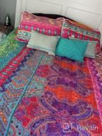 картинка 1 прикреплена к отзыву 🌸 FlySheep Colorful Boho Quilt Set: Bohemian Butterfly Pink n Blue Floral Bedspread/Coverlet for Summer - 92x90 inches от Hanson Kendrick