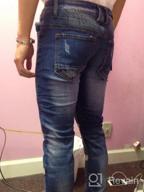 img 1 attached to Men'S Distressed Ripped Biker Slim Jeans - YTD Moto Denim Pants With Stretch review by Emmanuel Winschel