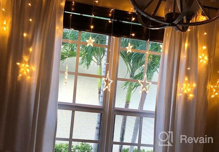 img 1 attached to Transform Your Home With BHCLIGHT'S 138 LED Star String Lights: Perfect For Bedroom Decor, Ramadan, Wedding, Garden And Christmas Decorations In Blue review by Steven Harper