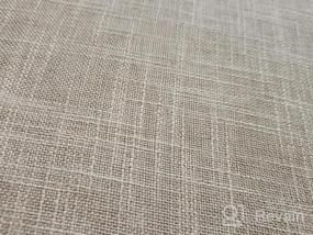 img 5 attached to Maxmill Flaxy Faux Linen Tablecloth: 2-Tone Slubby Texture, Wrinkle Resistant & Soft For Kitchen Dining Events - 70 Inch Round