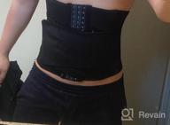 img 1 attached to Men'S Neoprene Sweat Waist Trimmer Belt For Weight Loss, Tummy Control & Body Shaping - TAILONG Sport Girdle Shapewear review by Timothy Hughes