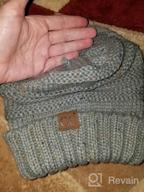 img 1 attached to Women'S Oversized Chunky Cable Knit Slouchy Beanie Hat By Funky Junque review by Kimberly Peterson