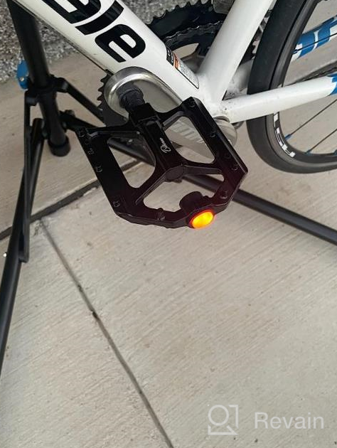 img 1 attached to Light Up Your Ride With Bikeroo Bike Pedals - 4.3/5.2 Inch Flat MTB, Road & BMX Bicycle Pedals review by Jacob Andreti