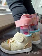 img 1 attached to 👟 Ikiki Bubblegum Boys' Sneakers: Adjustable Squeaker Toddler Shoes review by Michael Rasberry