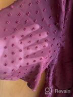 картинка 1 прикреплена к отзыву Women'S V-Neck Short Sleeve Polka Dot Floral A-Line Dress With Tie Belt And Ruffle Irregular Hem от Ryan Lindstrom