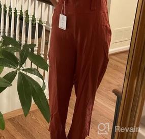 img 5 attached to Stylish Sleeveless Cotton Linen Jumpsuits For Women With Baggy Wide Legs By AMEBELLE