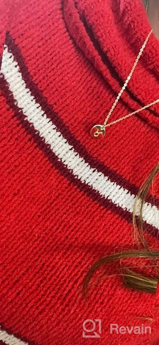 img 1 attached to Stunning Befettly Constellation Necklace: 14K Gold-Plated Zodiac Pendant with Engraved Disc - Adjustable, Dainty 16.5’’ Necklace review by Jennifer Addison