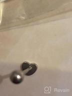 img 1 attached to 14G Stainless Steel Heart & Rose Shape Tongue Piercing Jewelry Barbells Rings review by Stacey Woodard