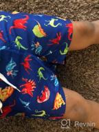img 1 attached to Cozople Drawstring Printed Toddler Boardshorts for Boys in Swimwear review by Allen Wagner