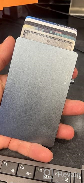 img 1 attached to 💳 Premium Aluminum Holder Minimalist Wallet with Advanced Blocking Technology review by Gary Knop