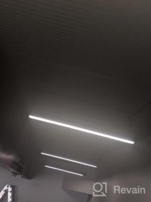 img 6 attached to Upgrade Your Workspace With LEONLITE 4FT Anti Glare LED Linear Lights - Linkable, Dimmable, And Commercial Grade With DLC And ETL Certification - Cool White 4000K, 2 Pack