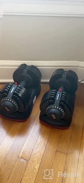 img 1 attached to Adjustable Dumbbell Set Free Weights Multiweight Options 12.5/27.5/44/55/66 Lbs Men Women Full Body Workout Fitness Home Gym review by Jeffrey Shatzel