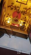 картинка 1 прикреплена к отзыву CUTEBEE 3D деревянная головоломка, набор для самостоятельной сборки миниатюрной кукольной квартиры с подсветкой и декором в виде книжной полки - Зен Чайный Рай от Janet Winn