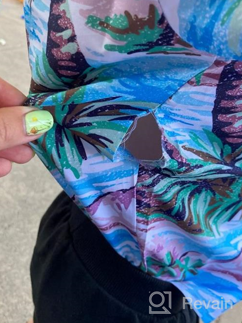 img 1 attached to 🌺 Boys Summer Hawaiian Shirt: Button Down 3D Print Aloha Beach Top, Short Sleeve Graphic Tees review by Philip Berry