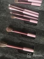 img 1 attached to EIGSHOW 15 Piece Professional Makeup Brush Set In Grey For Liquid, Cream, And Powder Cosmetics - Ideal For Foundation, Powder, Concealers, Eye Shadows, And More review by Bob Candfield