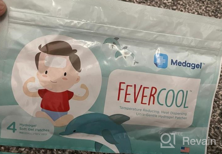 img 1 attached to 🩹 Medagel FeverCool Patches - Effective Cooling Relief for Fever, Migraine & Headaches | Mess & Odor Free, Made in the USA | Suitable for Adults & Kids 2+ | 1 Pack (4 x Patches) review by Mike Dart