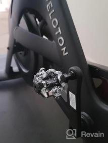 img 7 attached to Venzo совместим с Shimano SPD Mountain Bike CNC Cr-Mo литые под давлением алюминиевые герметичные педали с шипами - бесконтактные педали с двойной платформой для обуви для горного велосипеда - Easy Clip In &amp; Out