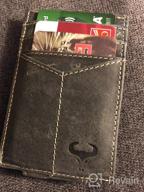 img 1 attached to 💳 Streamlined Leather Credit Card Sleeve for a Stylish and Space-saving Solution review by Brian Evans