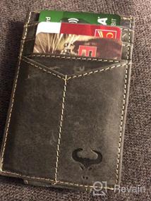 img 5 attached to 💳 Streamlined Leather Credit Card Sleeve for a Stylish and Space-saving Solution