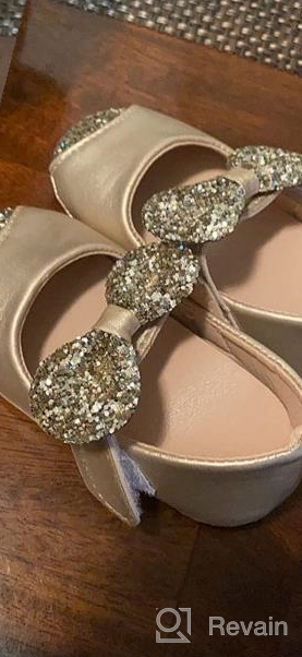 img 1 attached to 👑 ZTFUTURE Diamond Sparkle Princess Girls' Flats: Enchanting Shoes for Little Queens review by Heidi Willis