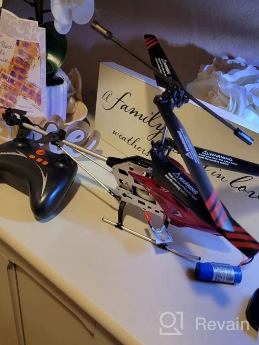 img 1 attached to Red S37 Altitude Hold RC Helicopter For Beginners And Kids – 3.5 Channel, Sturdy Alloy Build, Gyro Stabilizer, High & Low Speed, Multi-Protection Drone Ideal For Indoor Play review by Ryan Eastman