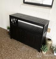 img 1 attached to DTY Outdoor Living Longs Peak Eucalyptus Sideboard, Espresso review by Chris Benton