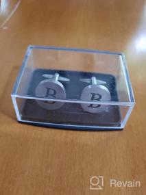 img 5 attached to Cufflinks Alphabet Business Anniversary Daily Life Men's Accessories: The Perfect Addition for the Discerning Gentleman